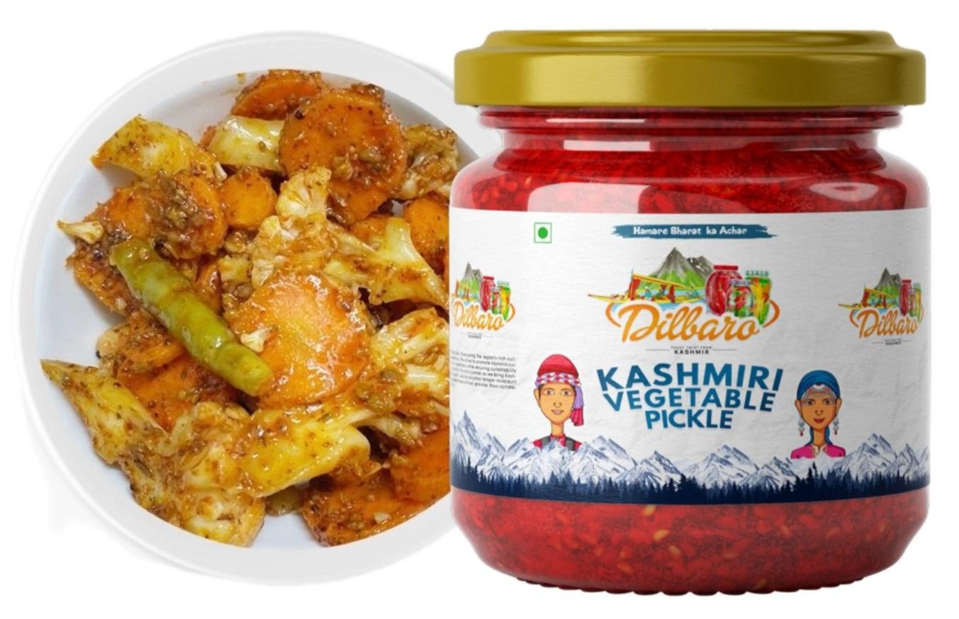 Combo Offer Kashmiri Chicken Pickle & Kashmiri Mix Vegetable Pickle - Dilbaro foods 