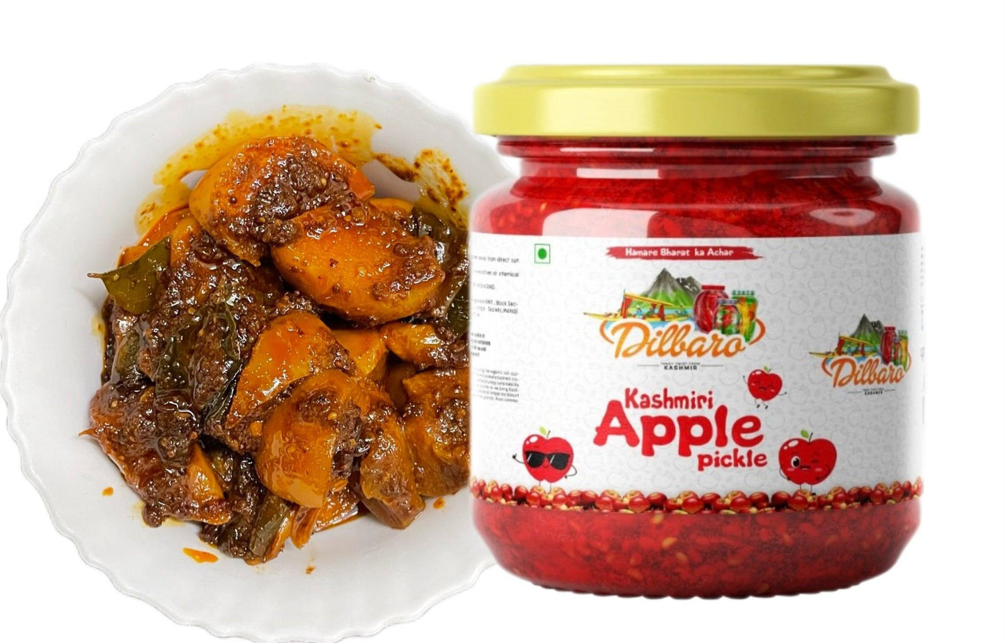 Sample Pack of Apple & Kashmiri Boneless Chicken Pickle - Dilbaro foods 