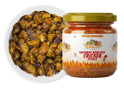 Sample Pack of Apple & Kashmiri Boneless Chicken Pickle - Dilbaro foods 