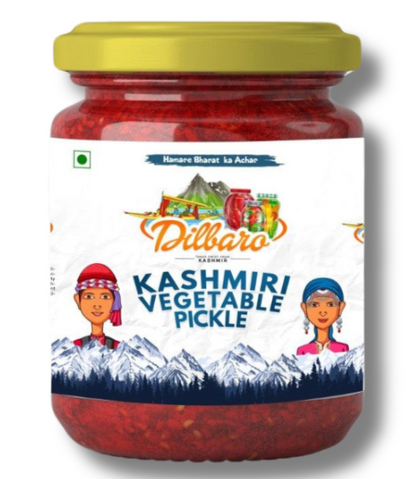 Kashmiri Mix Vegetable pickle | Kashmiri achar | Koshur achar | Kashmiri red Chilli