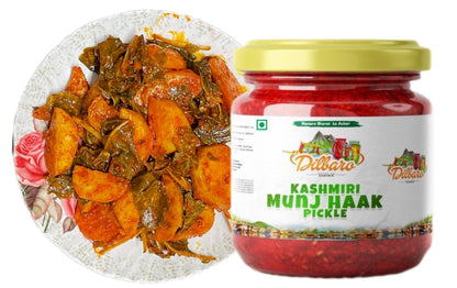 Sample Pack of Mix Vegetable & Munj Haak Pickle - Dilbaro foods 