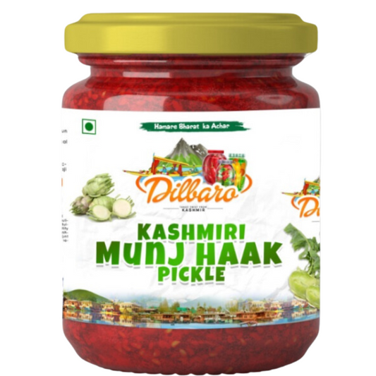 Kashmiri Munj-Haak Pickle 350 gm | Kohlrabi Pickle | Monji achar